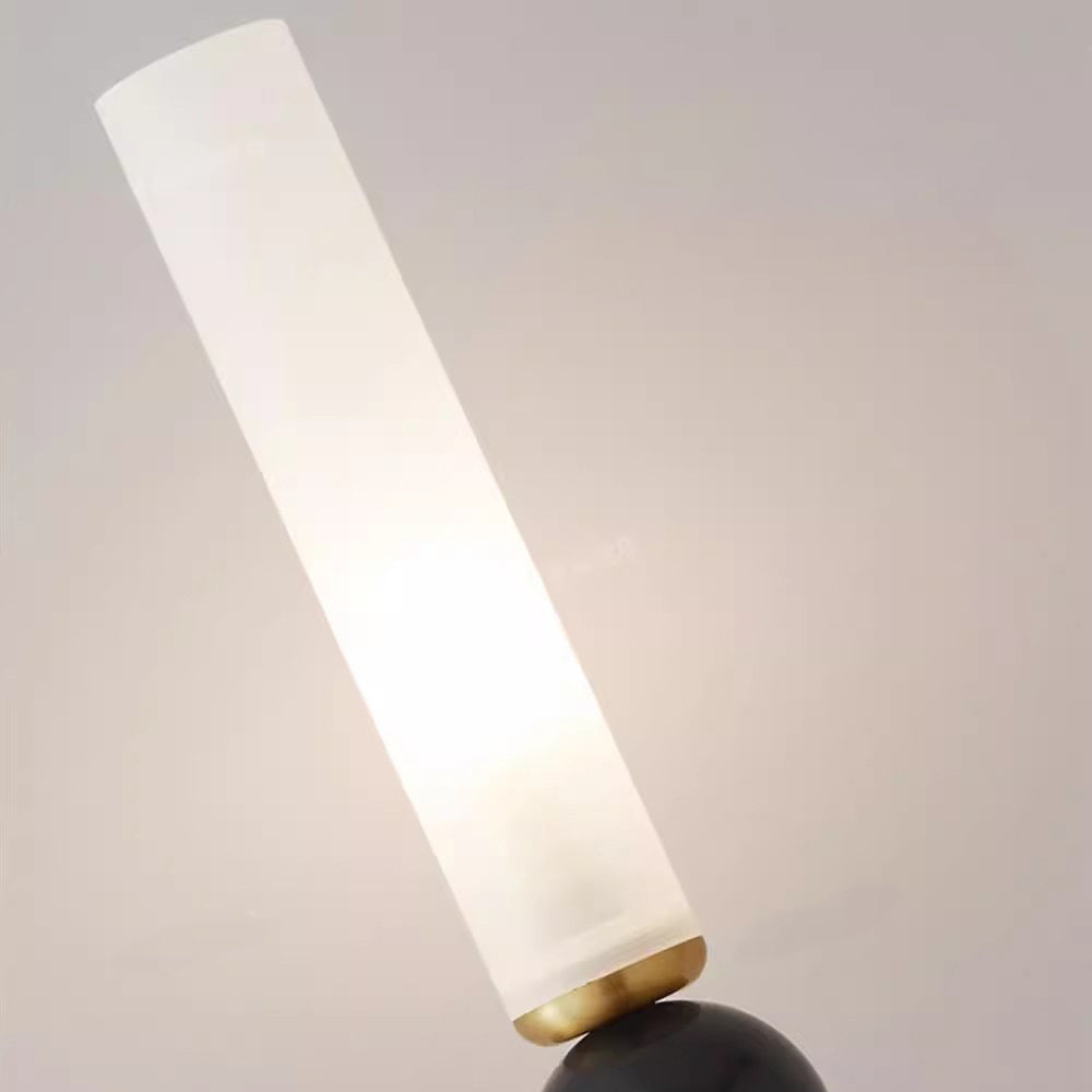 Cylinder Copper Marble Hallway Wall Lamp