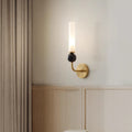 Cylinder Copper Marble Hallway Wall Lamp