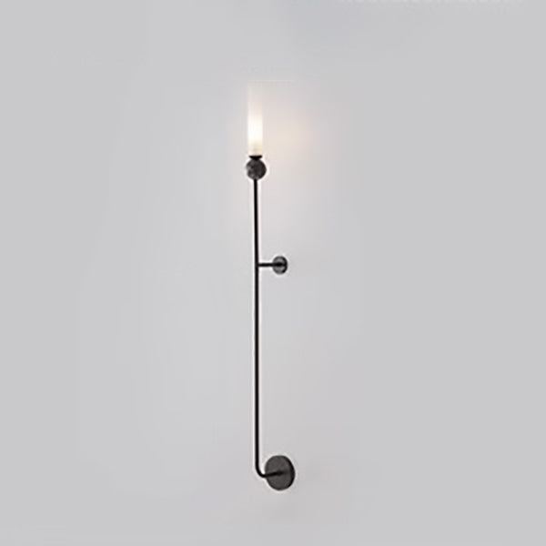 Cylinder Copper Marble Hallway Wall Lamp