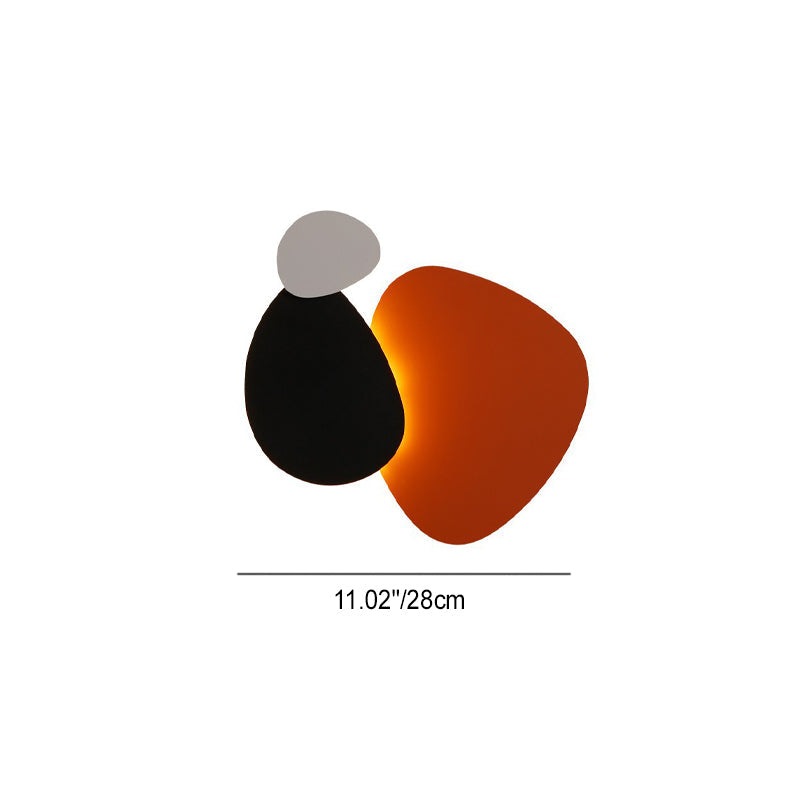Oval Iron Acrylic Living Wall Lamp