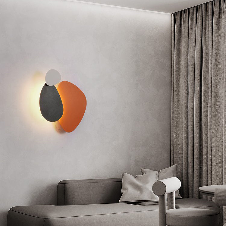 Oval Iron Acrylic Living Wall Lamp
