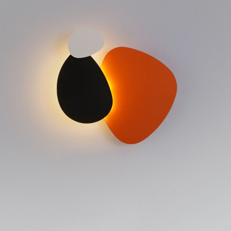 Oval Iron Acrylic Living Wall Lamp