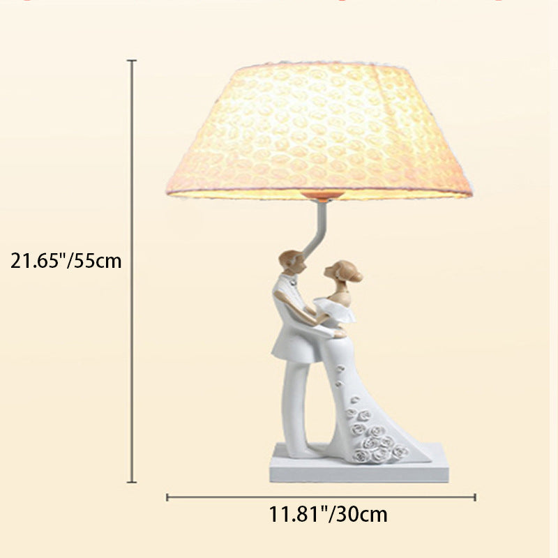Frustum Cone Resin Bedroom Table Lamp