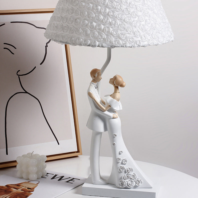 Frustum Cone Resin Bedroom Table Lamp