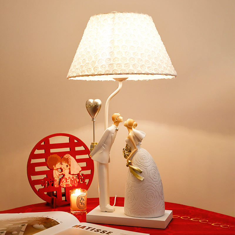 Frustum Cone Resin Bedroom Table Lamp