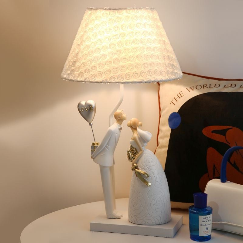 Frustum Cone Resin Bedroom Table Lamp