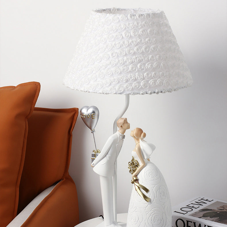 Frustum Cone Resin Bedroom Table Lamp