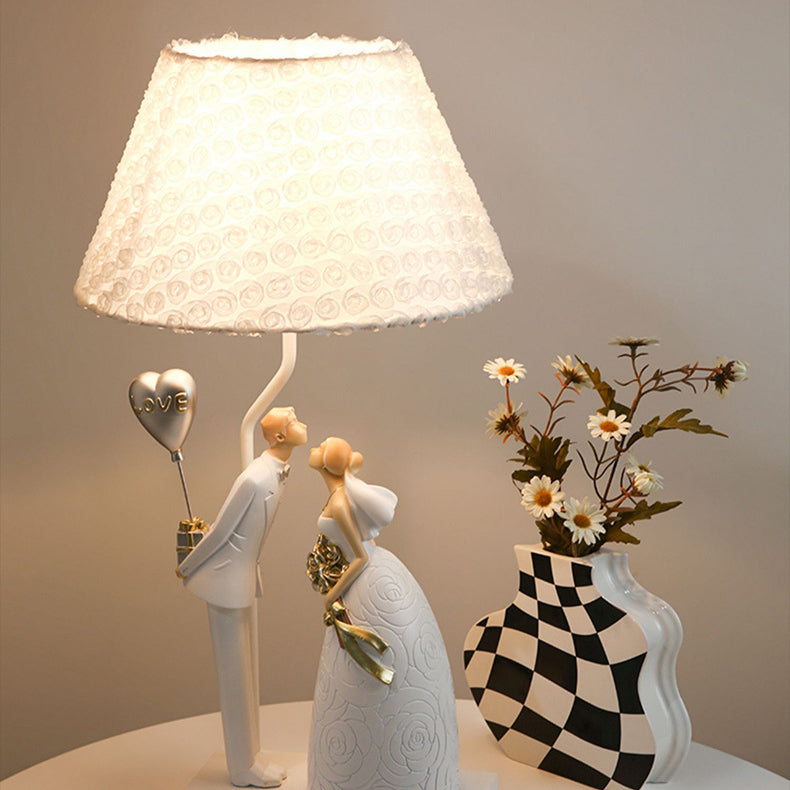 Frustum Cone Resin Bedroom Table Lamp