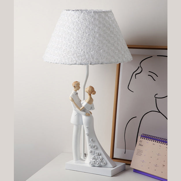 Frustum Cone Resin Bedroom Table Lamp