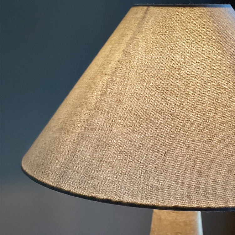 Frustum Cone Yellow Travertine Table Lamp