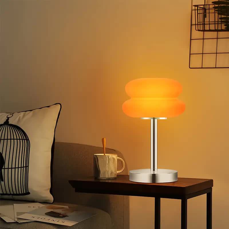 Tart Iron Glass Bedroom Table Lamp