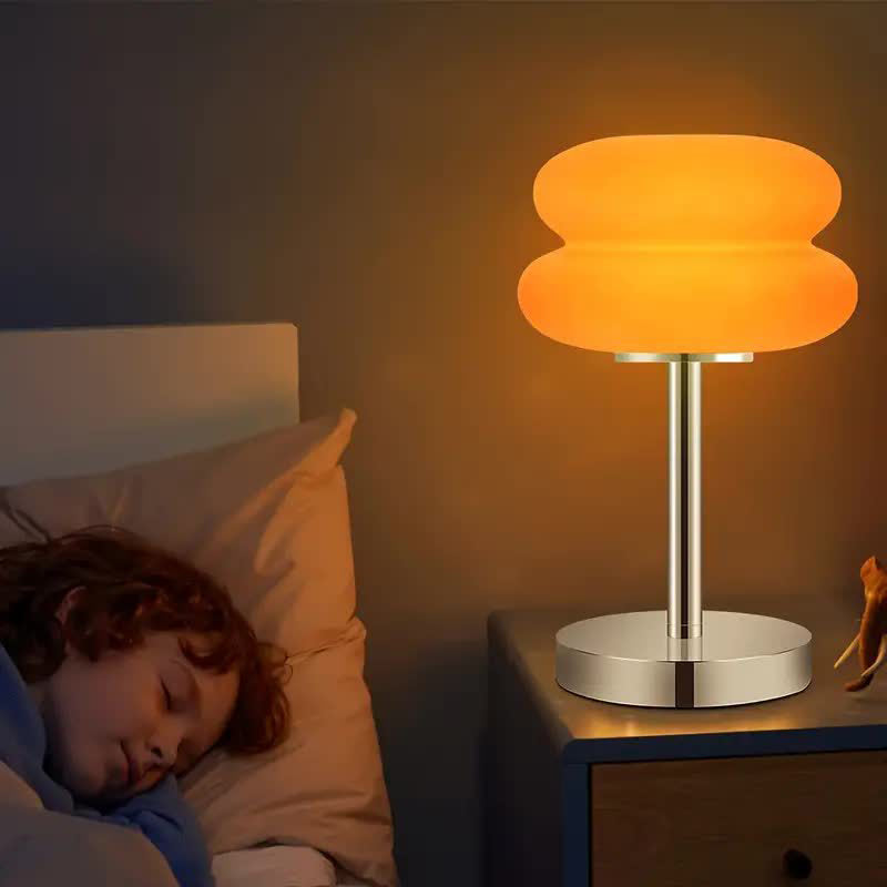 Tart Iron Glass Bedroom Table Lamp