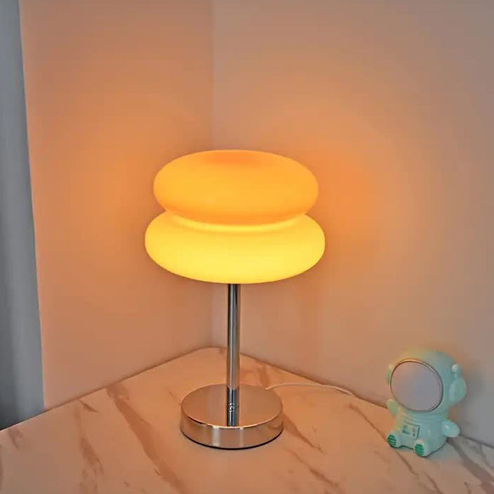 Tart Iron Glass Bedroom Table Lamp