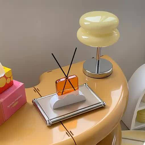 Tart Iron Glass Bedroom Table Lamp