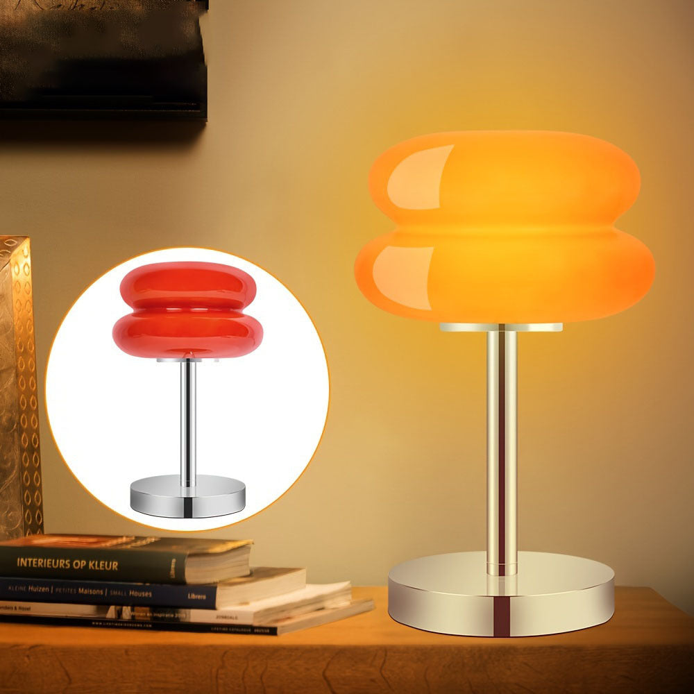 Tart Iron Glass Bedroom Table Lamp