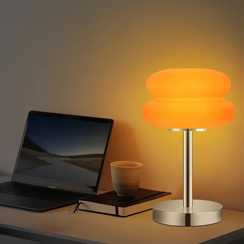 Tart Iron Glass Bedroom Table Lamp