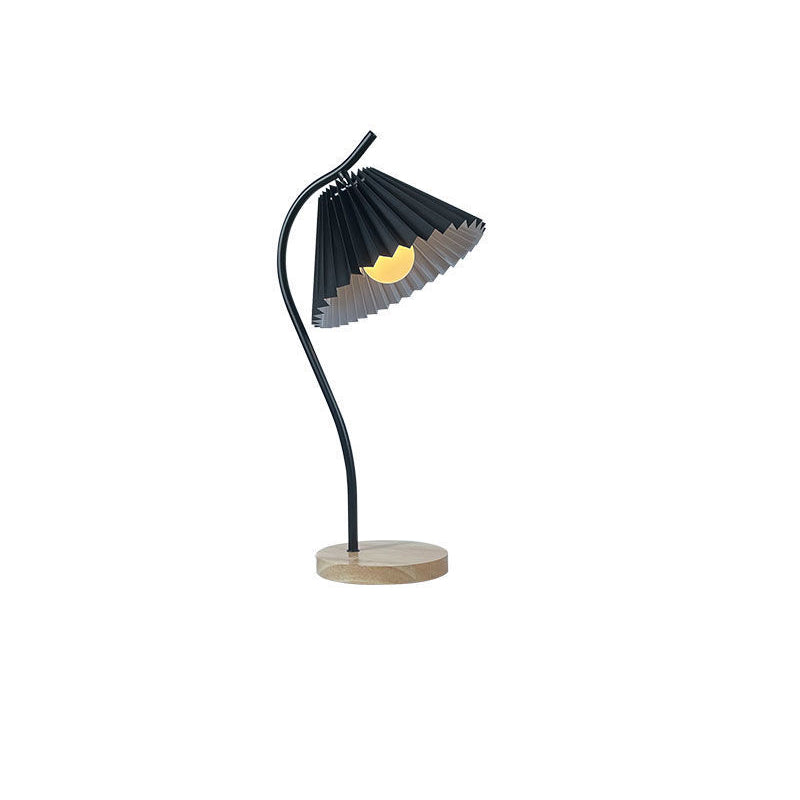 Frustum Cone Iron Fabric Table Lamp