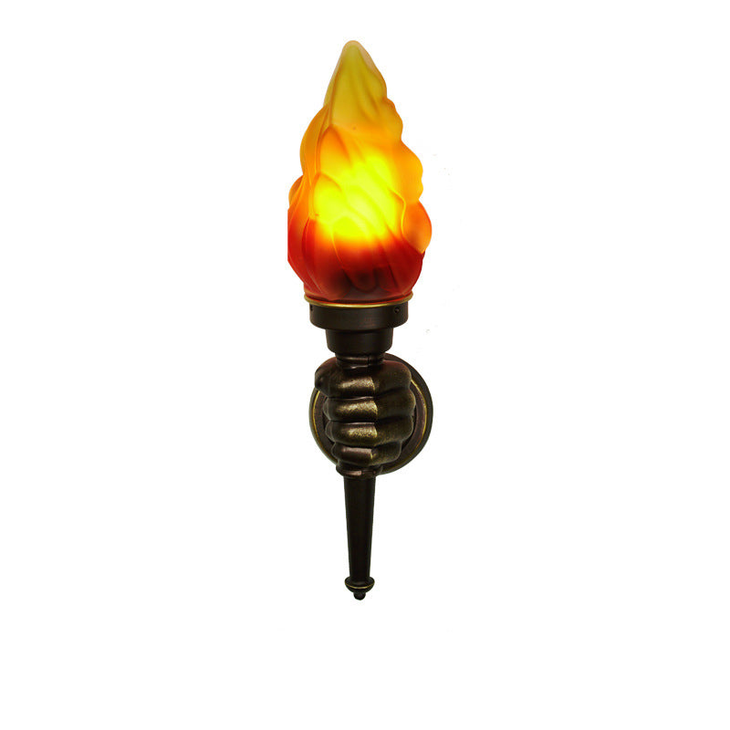Torchbearer Aluminum Glass Hallway Wall Lamp