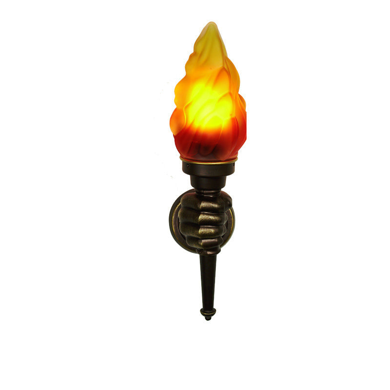 Torchbearer Aluminum Glass Hallway Wall Lamp