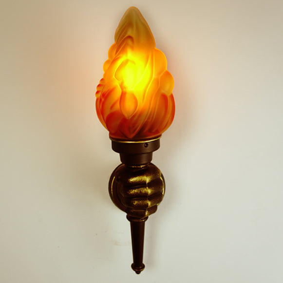Torchbearer Aluminum Glass Hallway Wall Lamp