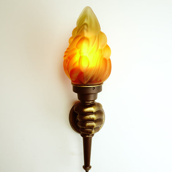 Torchbearer Aluminum Glass Hallway Wall Lamp