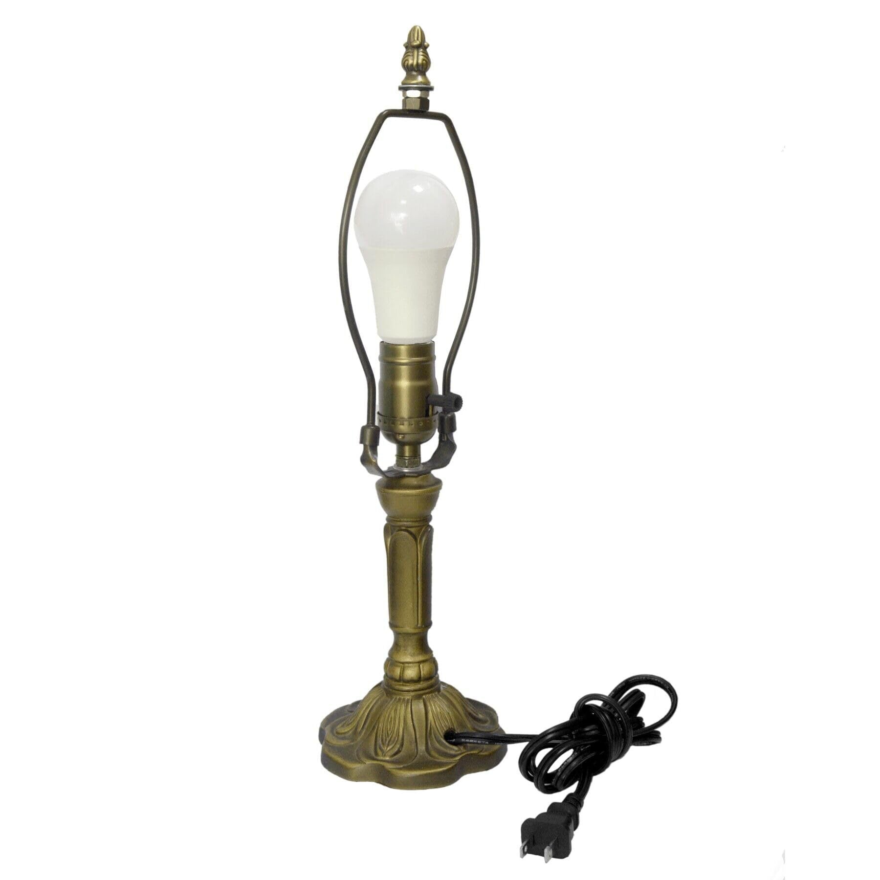 Dome Metal Glass Bedroom Table Lamp