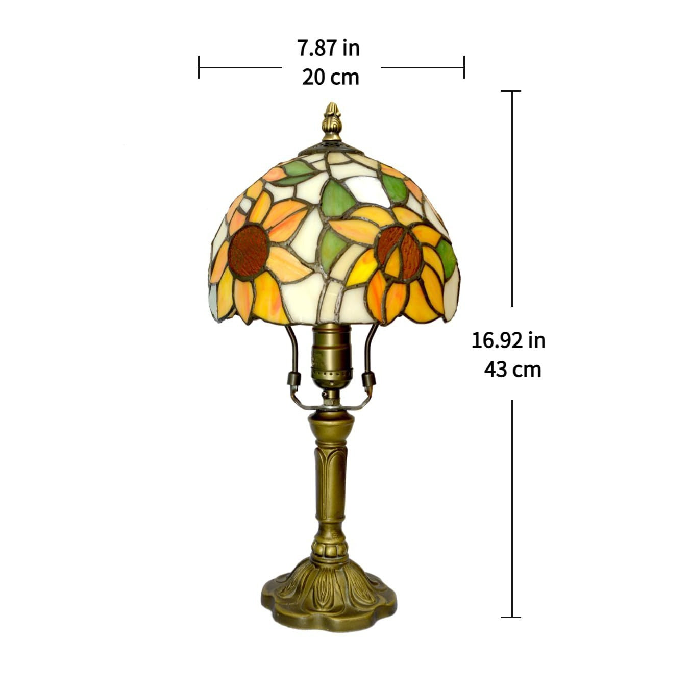 Dome Metal Glass Bedroom Table Lamp