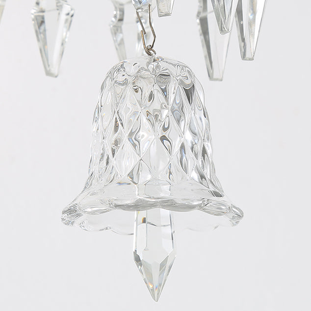 Candle Stainless Steel Crystal Wall Lamp
