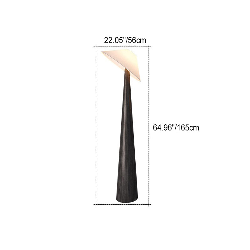 Traditional Vintage Cone Fabric Floor Lamp