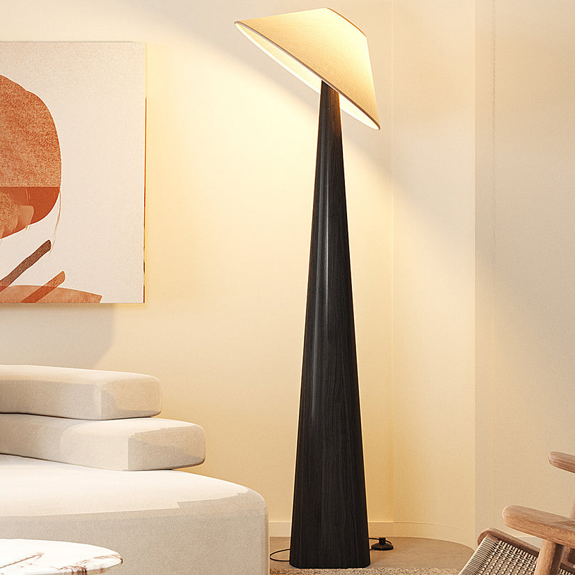 Traditional Vintage Cone Fabric Floor Lamp