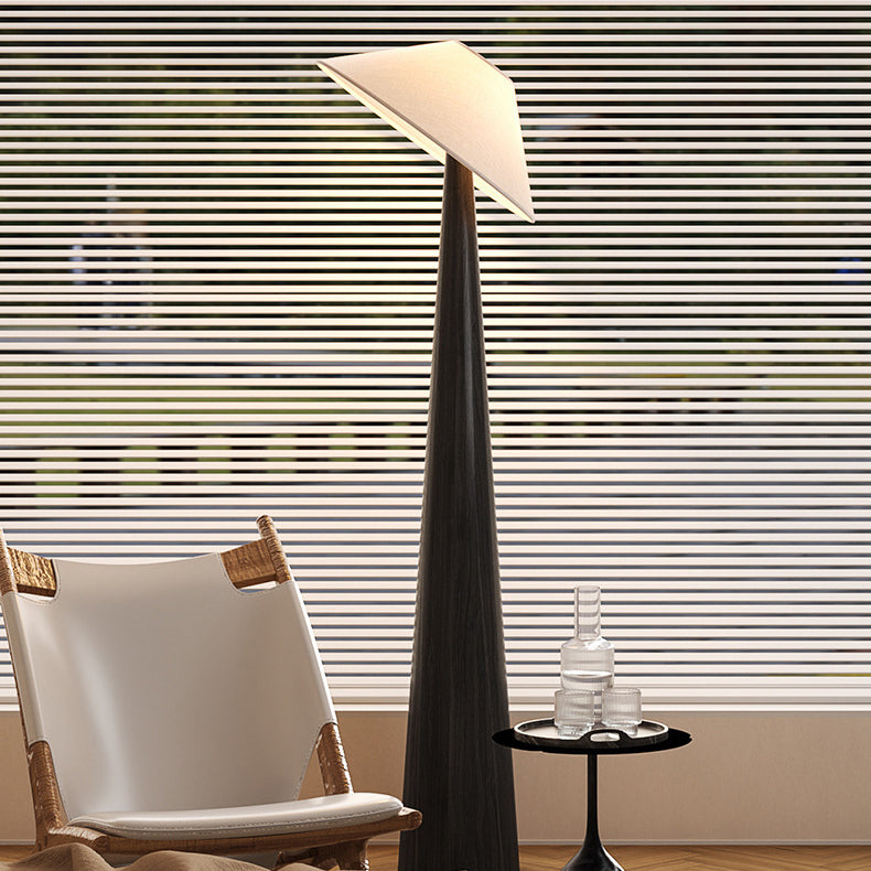 Traditional Vintage Cone Fabric Floor Lamp