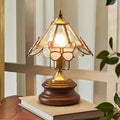 Butterfly Cone Glass Metal Table Lamp