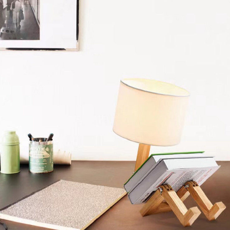 Humanoid Robot Fabric Solid Table Lamp
