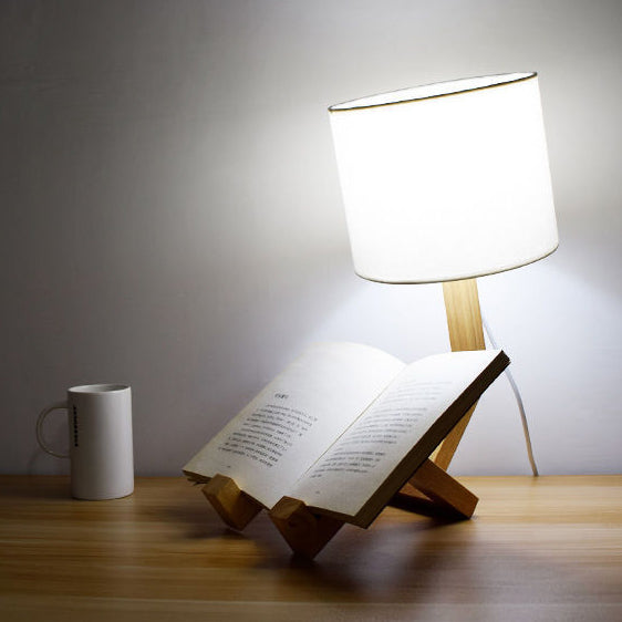 Humanoid Robot Fabric Solid Table Lamp