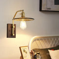 Flying Saucer Rubberwood Iron Wall Lamp