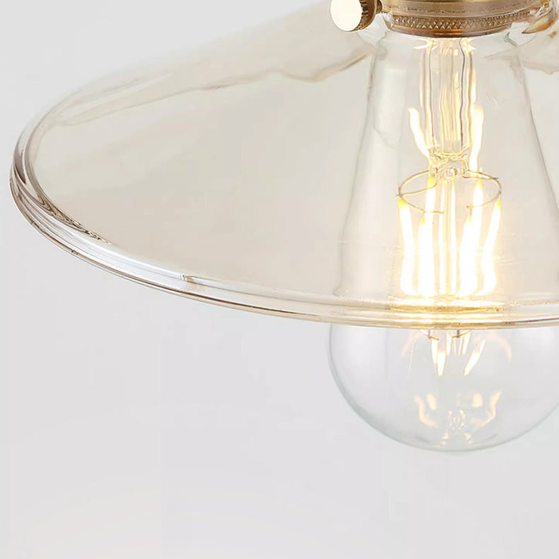 Flying Saucer Rubberwood Iron Wall Lamp