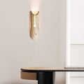 Rectangle Yellow Travertine Hallway Wall Lamp