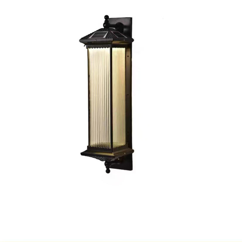 Rectangular Glass Metal Patio Outdoor Light