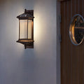 Rectangular Glass Metal Patio Outdoor Light