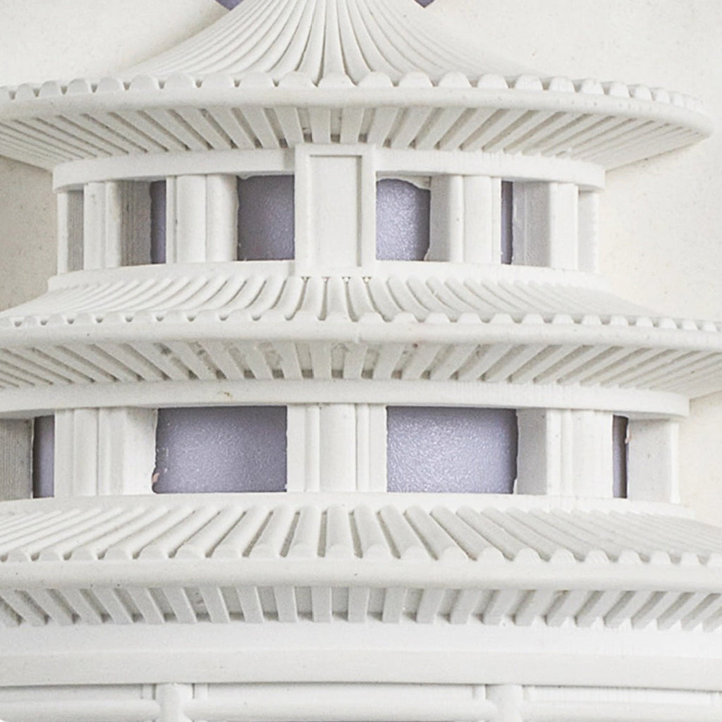 Loft Round Gypsum Hallway Wall Lamp