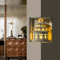 Loft Round Gypsum Hallway Wall Lamp