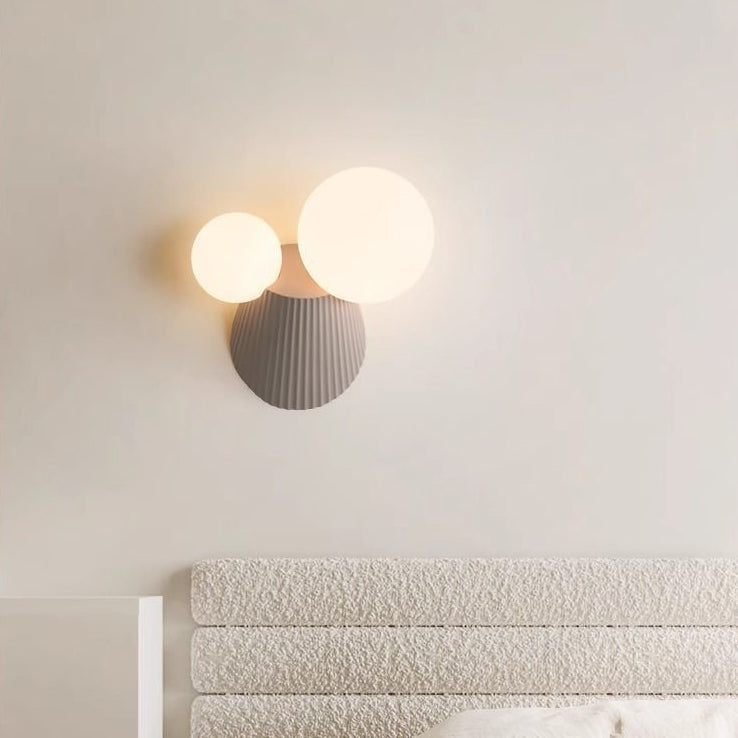 Cactus Cylinder Resin PE 2-Light Wall Lamp