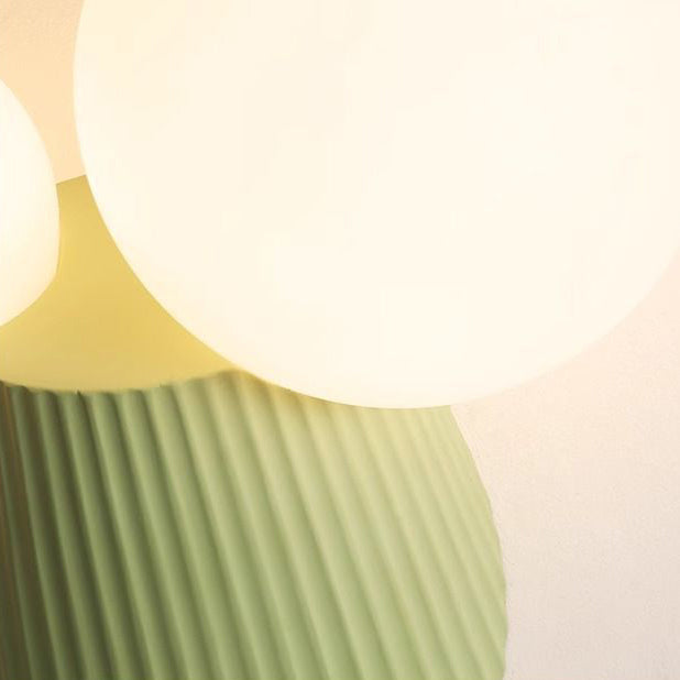 Cactus Cylinder Resin PE 2-Light Wall Lamp