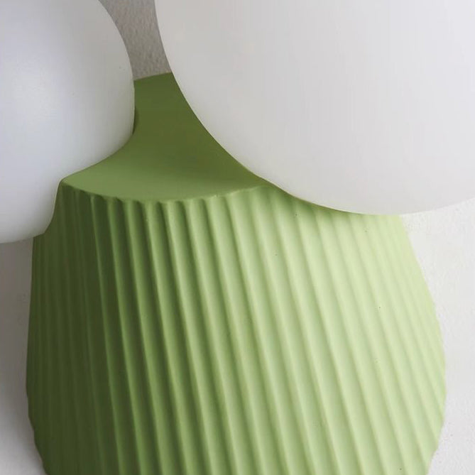 Cactus Cylinder Resin PE 2-Light Wall Lamp