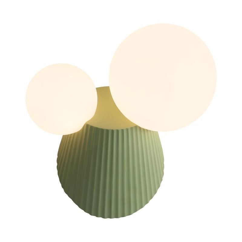 Cactus Cylinder Resin PE 2-Light Wall Lamp