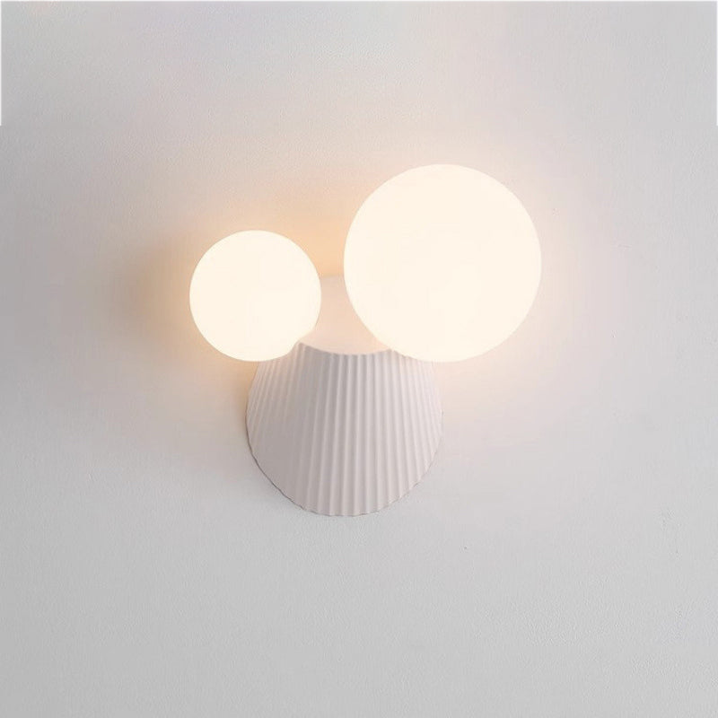 Cactus Cylinder Resin PE 2-Light Wall Lamp