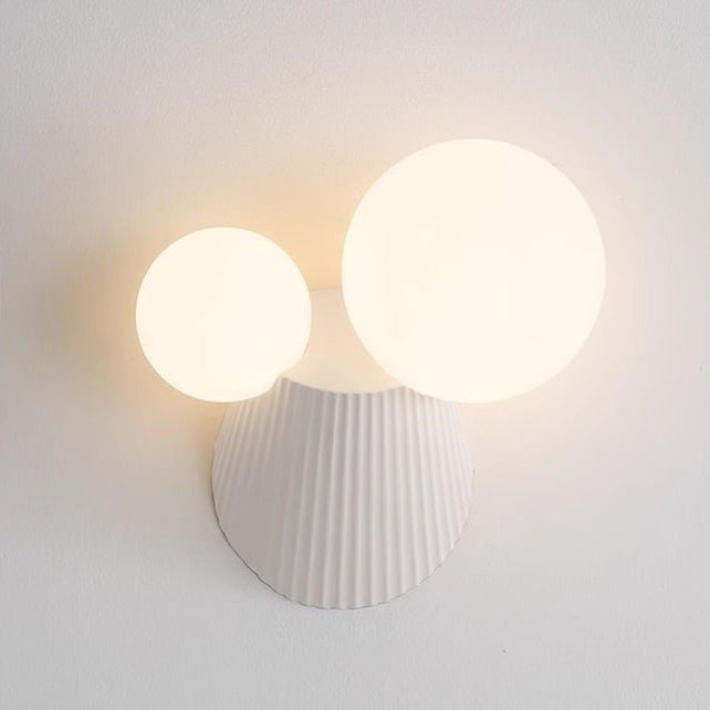 Cactus Cylinder Resin PE 2-Light Wall Lamp