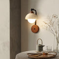 Dome Natural Yellow Travertine Wall Lamp