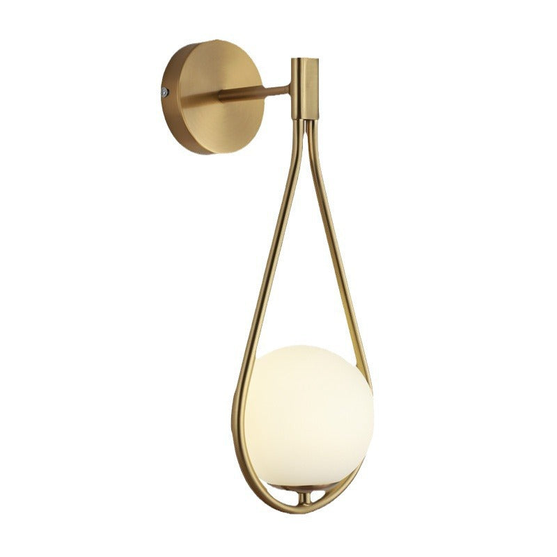 Water Drop Iron Glass Wall Lamp