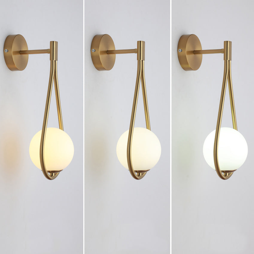 Water Drop Iron Glass Wall Lamp